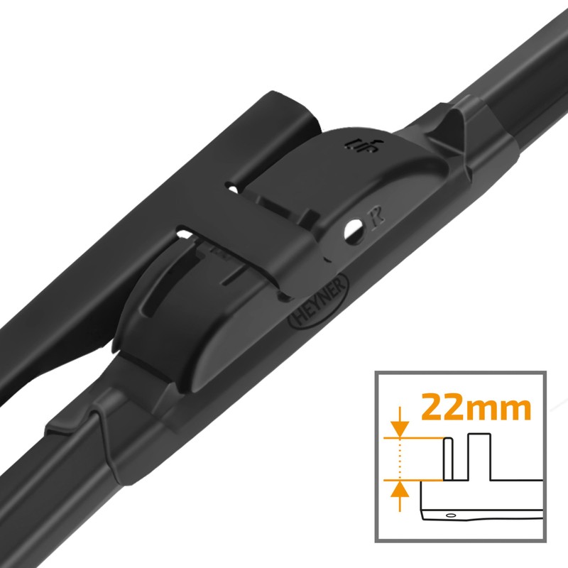 HEYNER® Windscreen Wiper Set with Rear Wiper for VW Golf