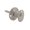 Lunn Hardware Satin Chrome Oval Thumb Turn for Security Bolt