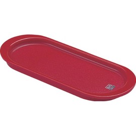 Squirrel Seasoning Tray, Oval, Red, W10.6 x D4.3 x H0.8 inches (27 x 11 x 2