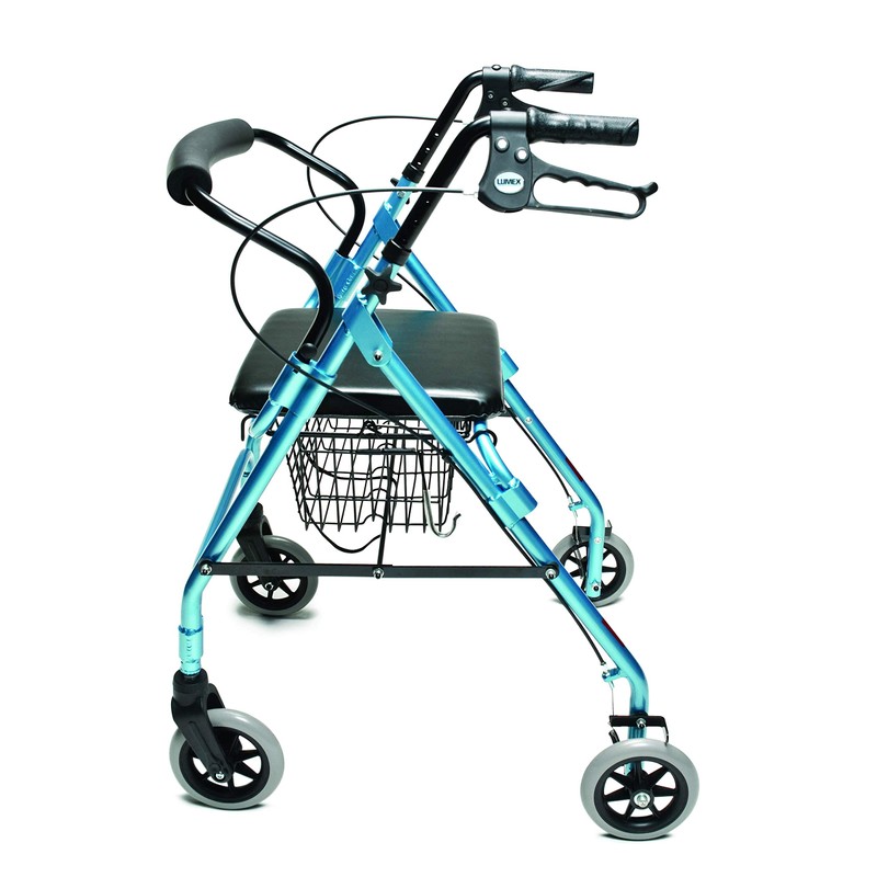 Lumex Walkabout Lite Rollator – Lightweight 14.5 lb. Rolling Walker
