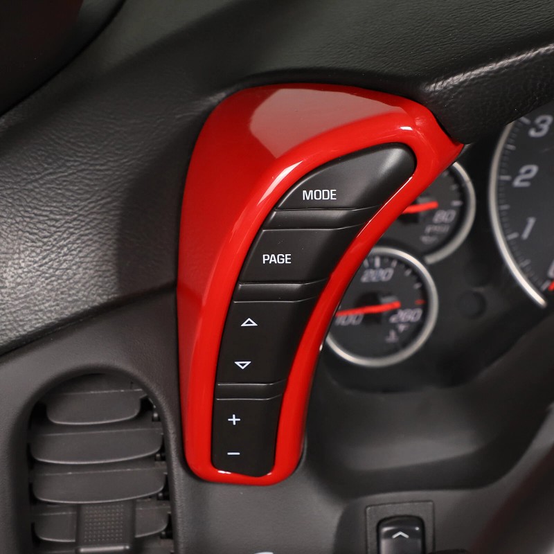 autotrim000 2PCS Red Dashboard Side Speedometer Button Switch Fit For
