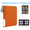 128Pockets Toploader Binder Holds Top Loaders, 4-Pocket Top Loaders Binder