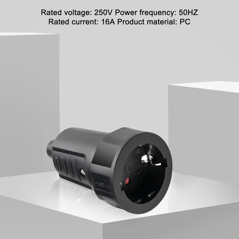 3 Pairs Schuko Plug Coupling: 250V 16A IP44 Protective Contact