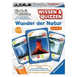 Ravensburger tiptoi 00083 Knowledge and Quizzes: Wonders of Nature, Quiz Game for Children from 6 Years, for 1-6 Players