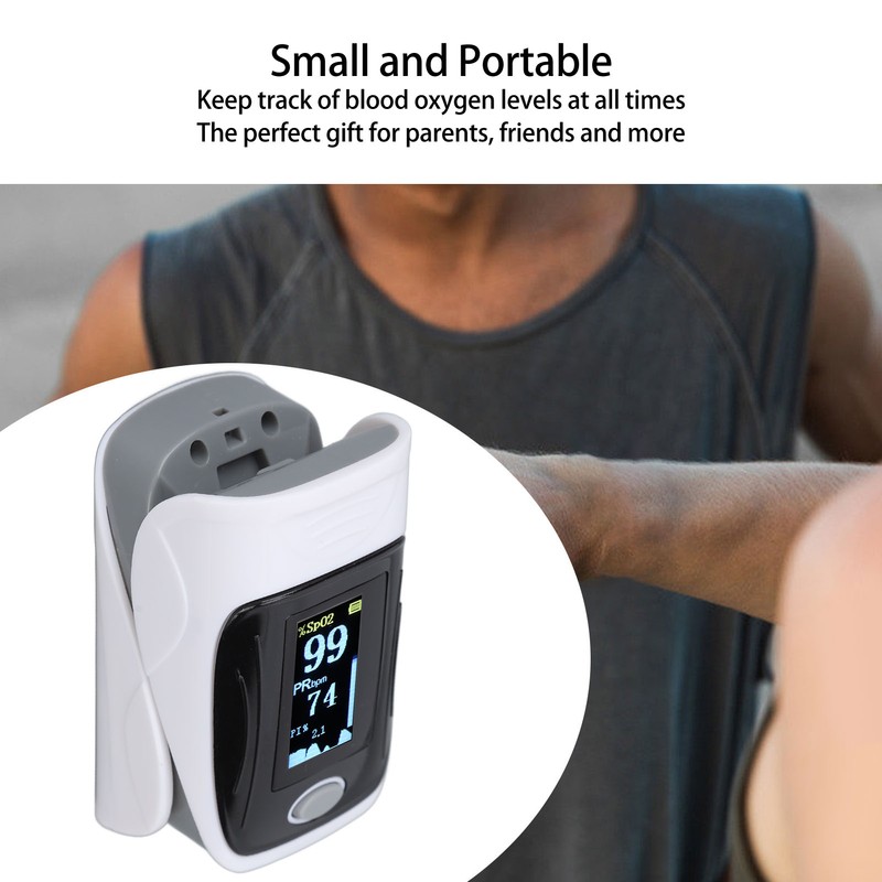 Fingertip Pulse Oximeter Clear Display Small Portable Blood Oxygen Saturation