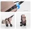 Double Pet Stroller for Dogs and Cats, One-Hand Foldable with