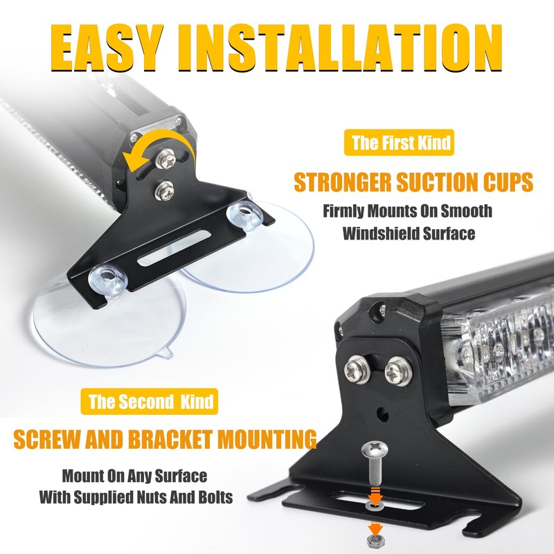 Tiannor Strobe Lights for Trucks Traffic Advisor Light Bar LED