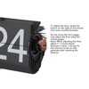 Flip Down Clock Digital Mechanical Retro Folding Clock with Thick