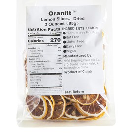 Oranfit Lemon Slices Dried 3oz/85g(50 to 65 Slices)