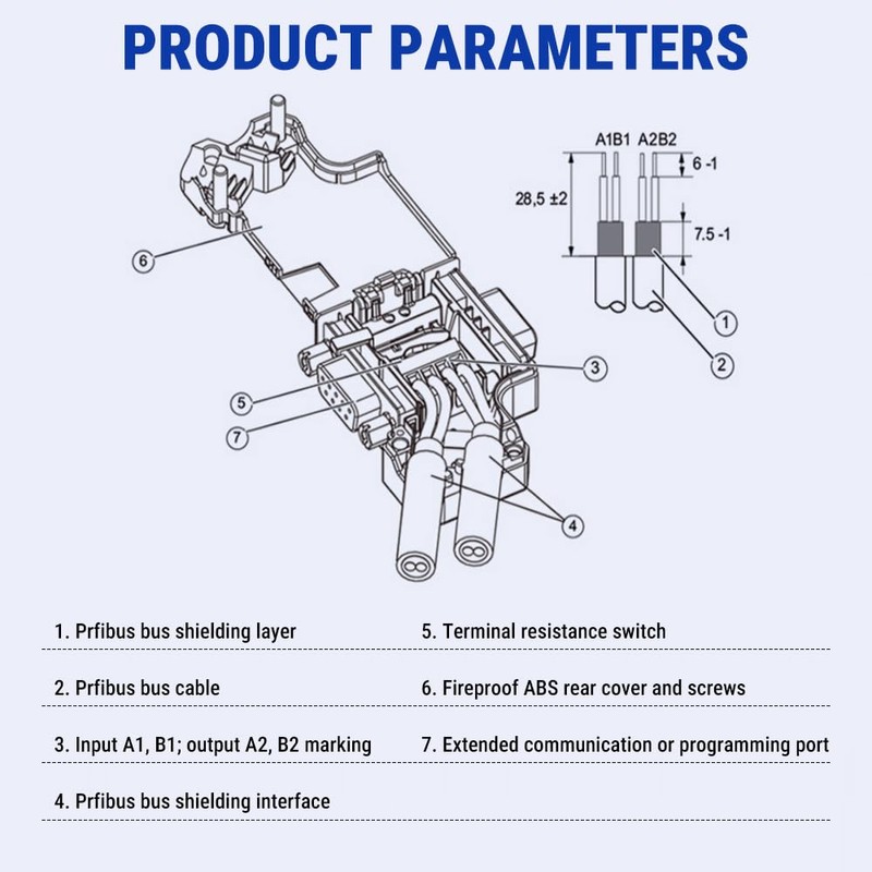 Uadme Profibus Plug, 6ES7 972-0BB41-0XA0 DP Plug Profibus Bus Connection