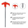 ABCCANOPY Tent Stakes Drillable Garden Shed Stakes, Bonus Adapter, tie-Downs,
