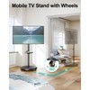 MOUNT PRO TV Rolling Stand - Floor TV Stand Mobile