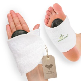 MASSAGE-EXPERT Hot Stone Ankle Strap / Hand Strap with Velcro Fastening [1 Pair], Pure Cotton (Terry Quality)
