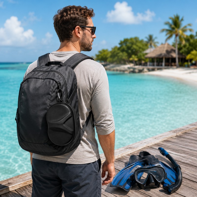 EVA Dive Mask Case for Snorkeling Gear – Lightweight Hard