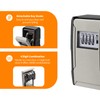 UPGRADE Extra Large Capacity Key Lock Box, Weatherproof Wall Mount