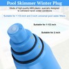 OJP Pool Skimmer Plug, Skimmer Winterization Plug for 1-1/2" &