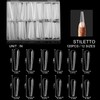 C12rtive 140 Pieces Dual Nail Shapes, Inverted Extension, Poly Nail