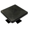 Deltech Manufacturing 2" Square Light Pole Top Cap- Black Plastic