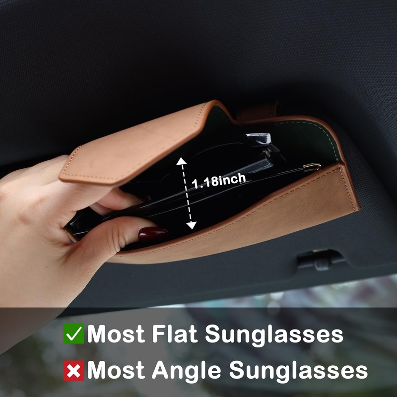 COOLYOUTH Sunglass Holder for Car Visor Car Sunglass Holder Glasses