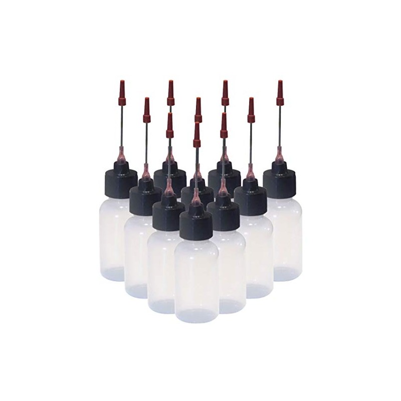 Liberty Products 10-1oz Plastic Squeeze Bottles 1.5" Stainless Applicators