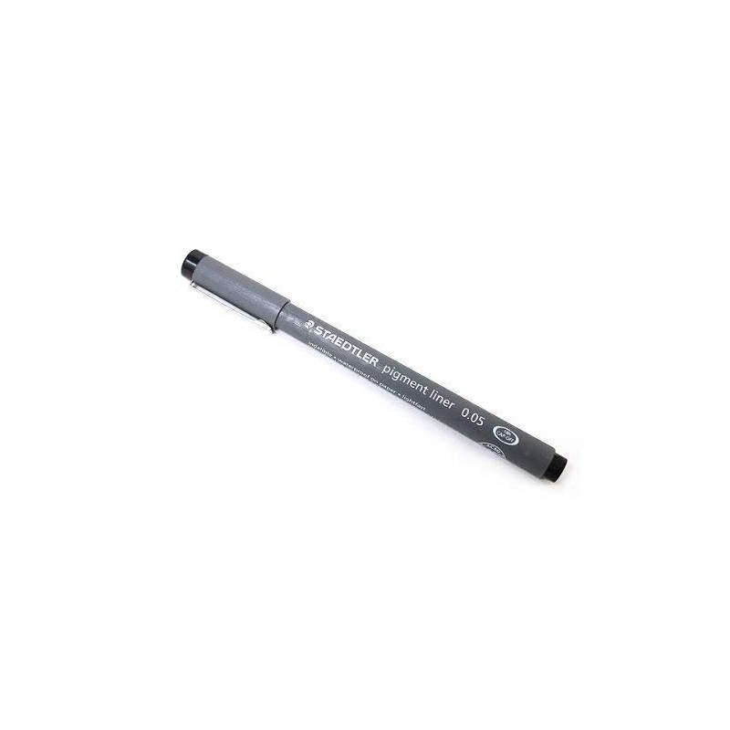 STAEDTLER PIGMENT LINER 0.05mm BLACK INK [Pack of 2]