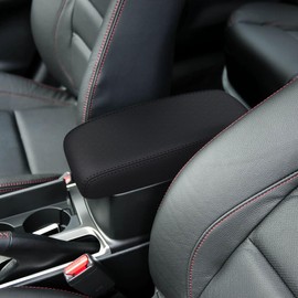 faccaibbg Center Console Cover for 2010-2015 Mazda 6 (Black),Leather Armrest lid Arm Rest Covering for Car, Well-Make Durable Middle Console Cover Armrest Box Protective Cover