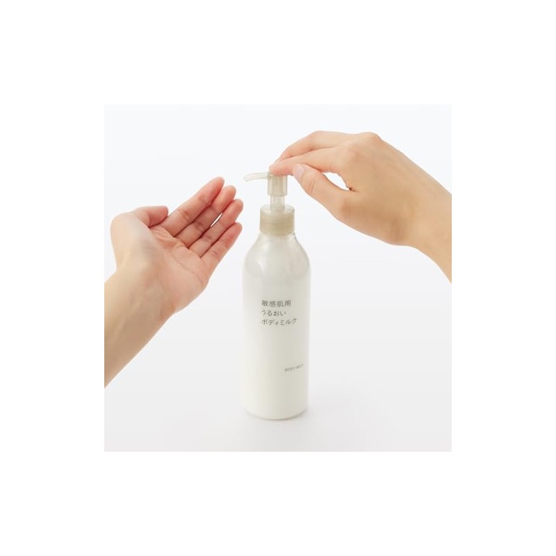 MUJI 83451578 Moisturizing Body Milk for Sensitive Skin, 10.1 fl