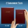 BookFactory Ledger Book/Accounting Ledger/ 4 Column (Four Columns) Ledger Notebook-