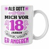 Trendation - 18. Geburtstag Geschenk Mädchen Frauen Lustiger Spruch 18er