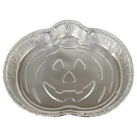 Black Duck Brand Set of 4 Foil Pumpkin Disposable Pan Aluminum 9.37 X 7.25 (4 Pumpkin Pans)