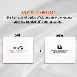 Ravmix 100% Mulberry Silk Pillowcase for Hair and Skin with Hidden Zipper, Both Sides 21Momme Silk, Standard Size 20×26 inches, 1PCS, Space Gray