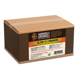 Harmonic Grounds Organic Mushroom Coffee Pods - Cinnamon Flavored Medium Roast with Lion's Mane, Reishi, Chaga, Cordyceps & Turkey Tail - Compatible with Keurig K-Cup Brewers - 34 Count