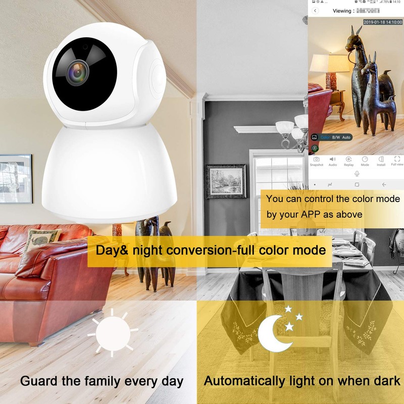 AUTENS Wireless IP Camera Support Two Way Audio Motion Detection