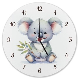 speecheese Sitting Koala Wall Clock Cute Koala Animal Wall Clock Bag Animal from Australia Fauna Decoration Children's Room