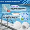 Qloby 4 Pack Pool Ladder Bumpers for Inground Pool, Rubber
