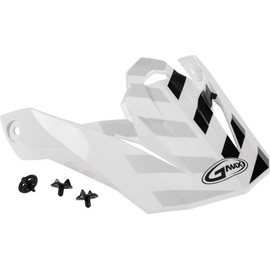 GMAX Visor with Screws for MX-86 Fame Helmets - White/Silver/Gray