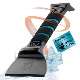 King Kong State Eiskratzer 2 in 1 - Auto-Eiskratzer mit Frost- und Ice- Klinge für freie Autoscheiben im Winter