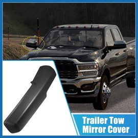 A ABSOPRO Trailer Tow Mirror Front Arm Cover Right Side Mirror Covering Cap Housing 68263392AA for Dodge for Ram 1500 2500 3500 Exterior Side Item Replacement