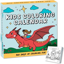 2026 Kids Coloring Daily Calendar | 2025-2026 Fun Art Activity for Children with Doodles to Color Every Day of The Year, Great Gift for Girls & Boys | A Present That Will Bring Joy Everday of The Year, Cute Christmas Advent Calendar, School Classroom Mus