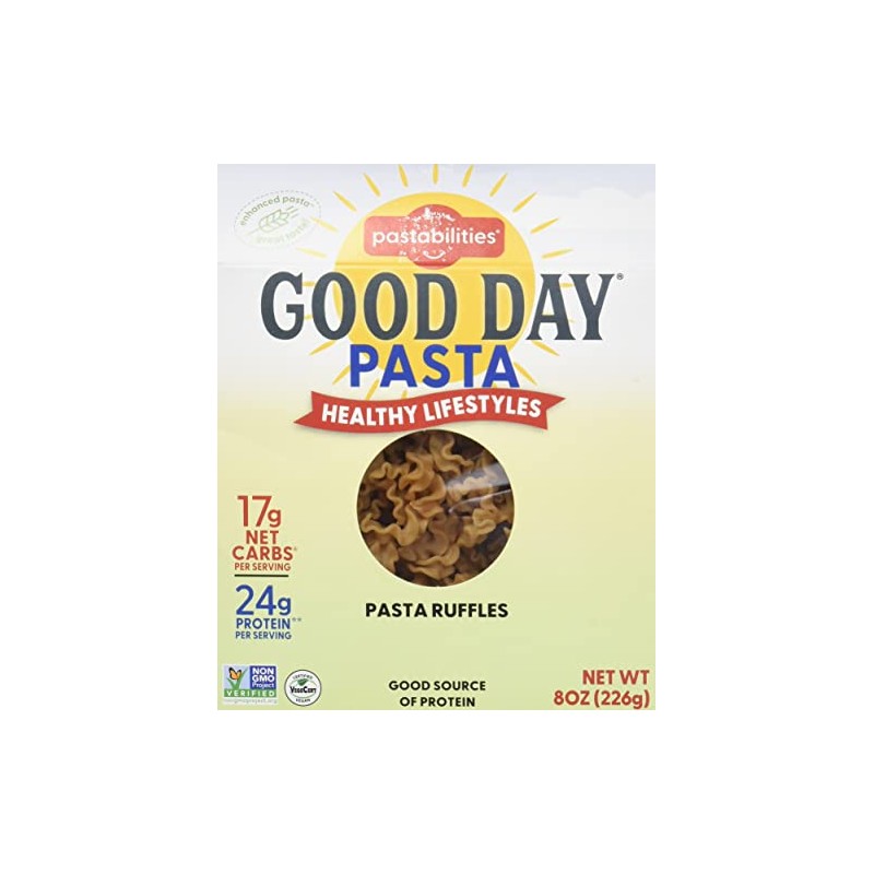 PASTABILITIES Plant-Based Good Day Pasta Ruffles, 8 OZ