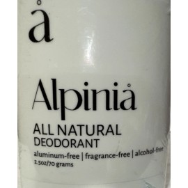 Alpinia ALL NATURAL DEODORANT ~ Aluminum Free~Fragrance Free~Alcohol Free~2.5oz~Sea