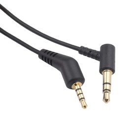 Toeasor Replacement QC3 Cable Wire Extension Cord Compatible with Bose QuietComfort 3 QC 3 QC3 Headphones Cable Black