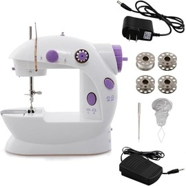 Mini Sewing Machine,Portable Sewing Machine for Beginners Adult Kids, Crafting Mending Machine Travel Automatic Sewing Machine