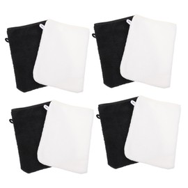 WOONEKY Efficient Face Cleaning Gloves Makeup Remover Gloves Kit Soft Microfiber for Gentle Facial Cleansing