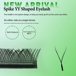 Paquete De Extensiones De Pestañas Con Diseño En Y 8-15mm