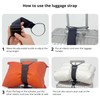 Luggage Strap and Hooks 3PCS for Securing Belongings to Suitcase,