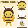 RoundFunny 12 Sets Emotional Support Bee Gifts Included 12 Mini