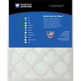 Nordic Pure 16x25x1 MERV 6 Poly Green AC Furnace Air Filter 6 Pack - Captures Dust/Pollen