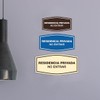 Signs ByLITA Fancy Residencia Privada No Entrar Sign (Brushed Silver)