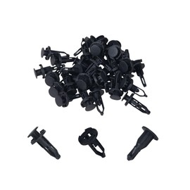Push Rivets Automotive Rivets 0.3 inch (9 mm) Hole Diameter Bumper Clips Clips Rivets Nylon Compatible with Toyota Approximately 100pcs Black